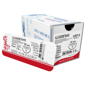 PGAR USP 0 Шовный материал Полигликолид Рапид (ALCASORB RAPID). стерил. KATSAN